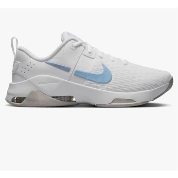 Nike Women's Zoom Bella 6 trainer in white and light armoury blue NIB 8 - Picture 2 of 14